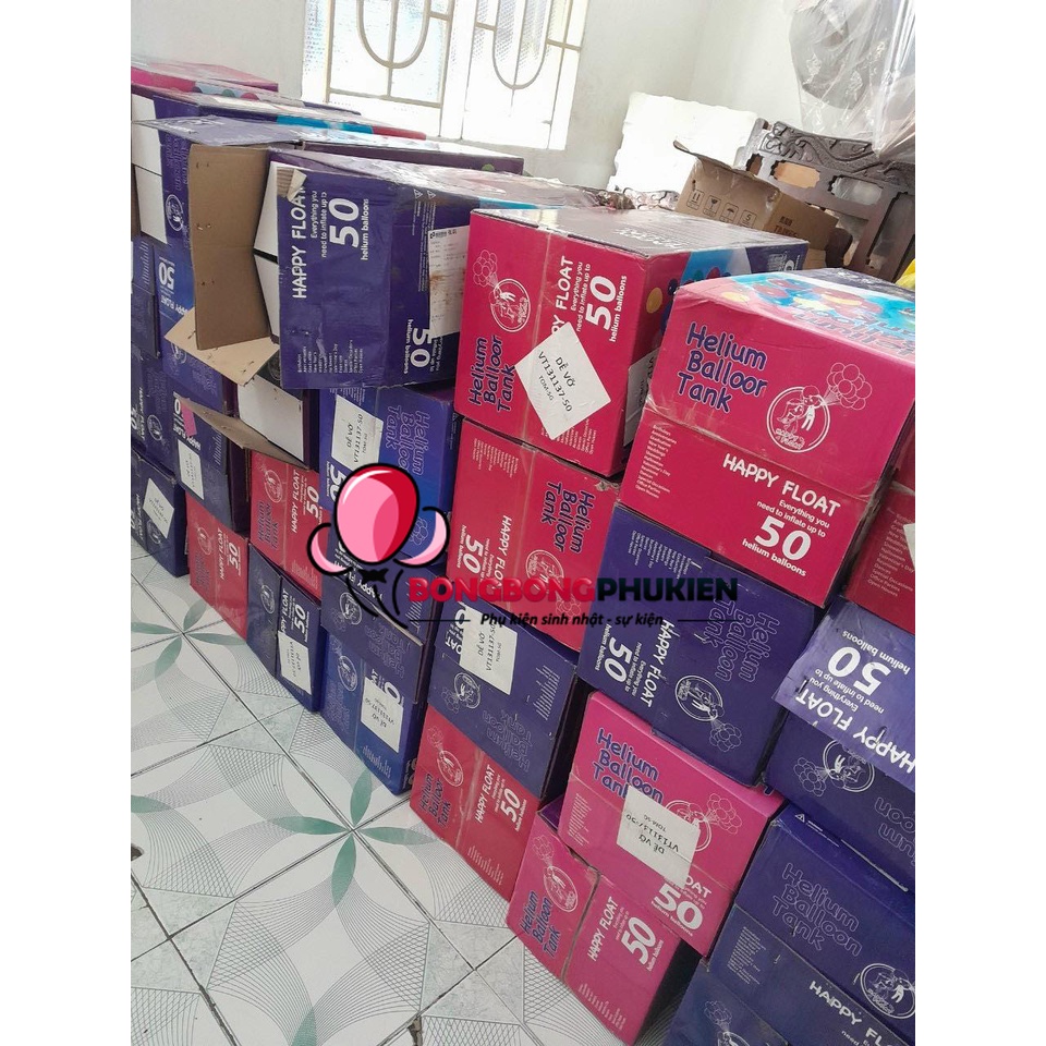 Bình khí Heli bơm bóng bay 50 quả GIÁ RẺ