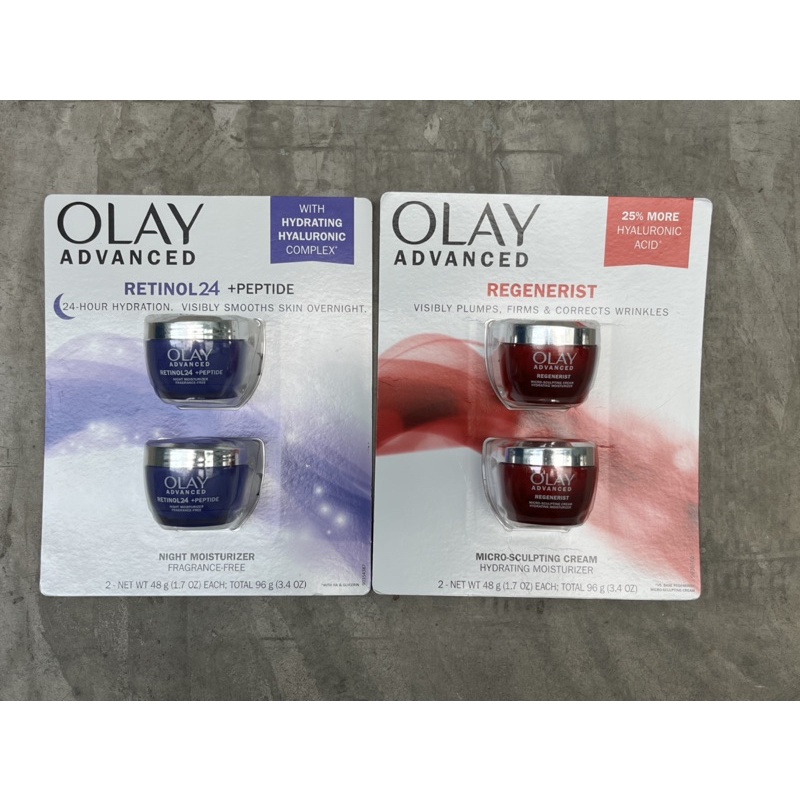Set 2 Kem dưỡng trắng sáng cấp ẩm Olay Retinol 24  Night Moisturizer 48g
