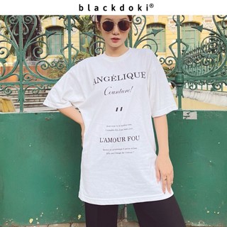 Áo thun nữ blackdoki-angélique , áo phông basic đơn giản cá tính unisex tay lỡ m152
