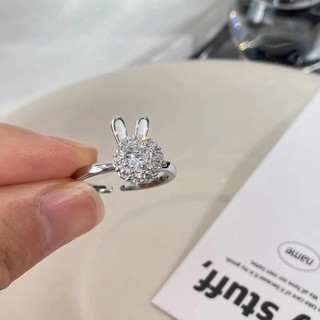 Nhẫn bạc nhẫn nữ bạc s9325 thỏ xoay nb207 cá jewelry