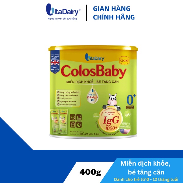 Sữa bột ColosBaby Gold 0+ / 336g  - VitaDairy