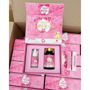 Viên Uống Thơm Cơ Thể HEBONA Sakura Japan 60v