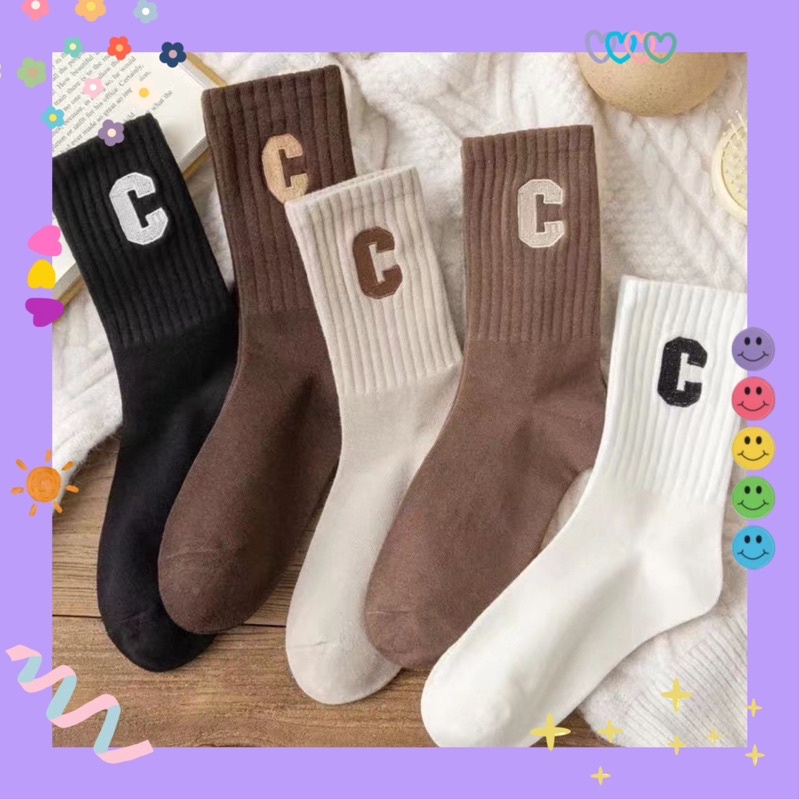 Vớ tất cổ cao 🍯 tone nâu Vintage C 🍪