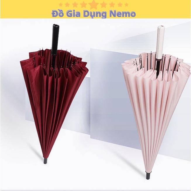 Ô Siêu To Nan Siêu Cứng 24 Nan 🌟FREESHIP🌟 Dù Che Mưa Cứng Cáp Vải Cứng Cáp ,Bền,Đẹp Có Quai Đeo Tiện Nghi BH Uy Tín