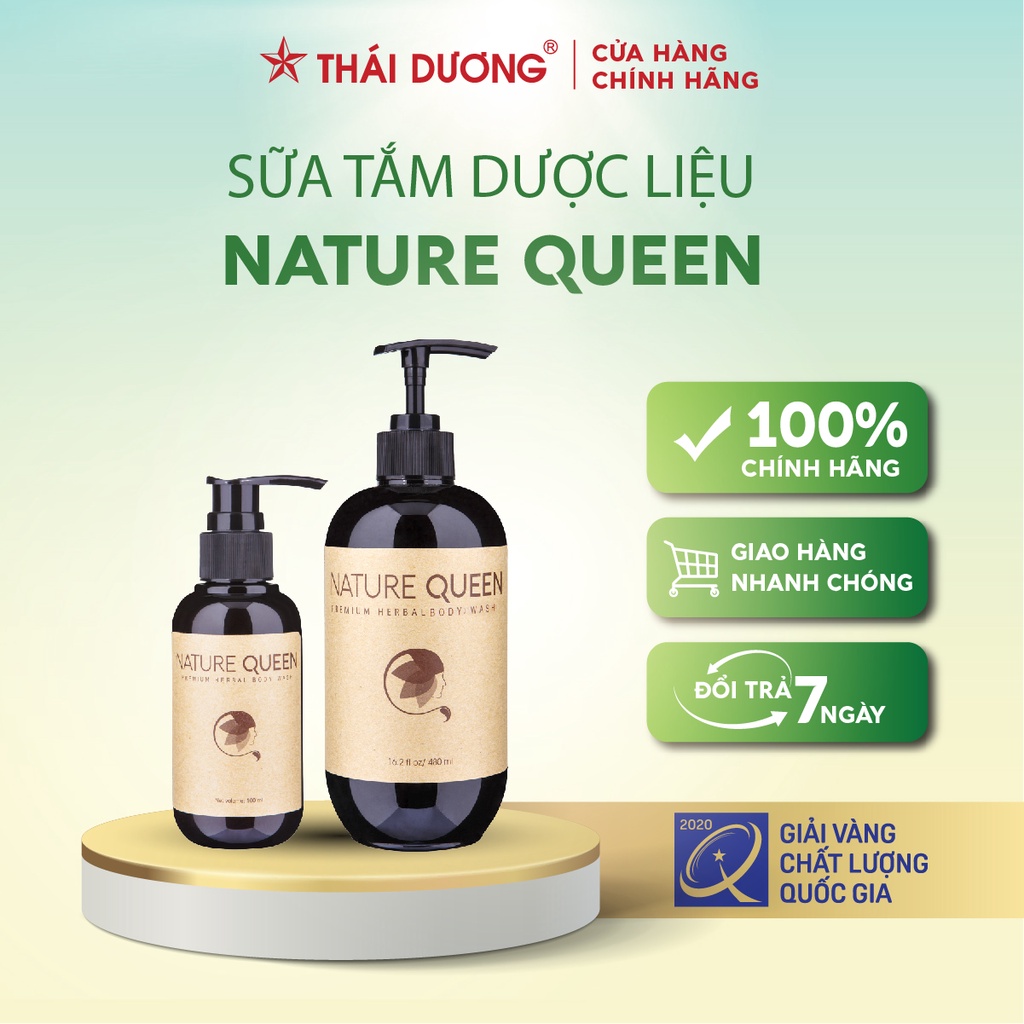 Sữa tắm thảo dược Nature Queen 100ml,480ml - Sao Thái Dương