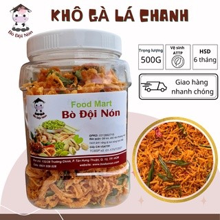 Combo 0.5Kg Khô Gà Lá Chanh+ 0.5Kg Khô Gà Bơ Tỏi Cay_ Bò Đội Nón Shop