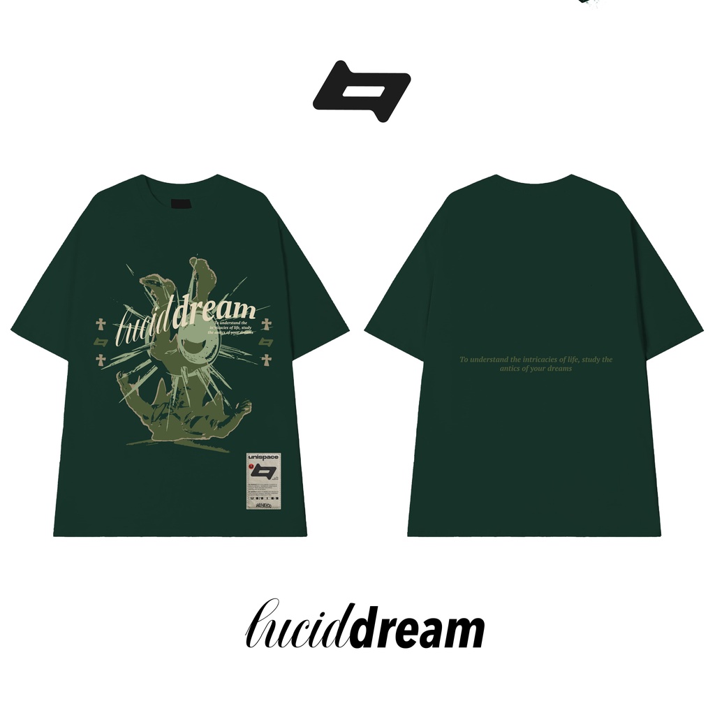 Áo thun local brand By UniSpace tay lỡ form rộng unisex nam nữ Lucid Dream