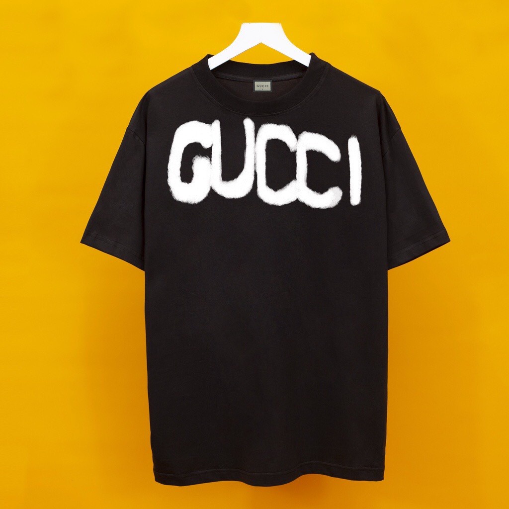 Áo Thun Gucci SPF Vải Cotton , Áo Phông Tay Lỡ GUCCI BALENCIAGA siêu hot 2023