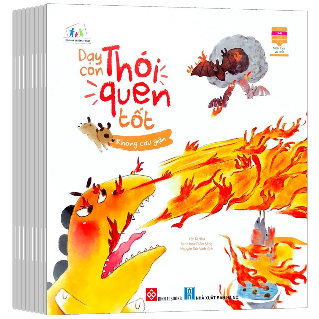 Sách - Dạy Con Thói Quen Tốt - Dành cho trẻ từ 3-6 tuổi (Combo 8 cuốn)