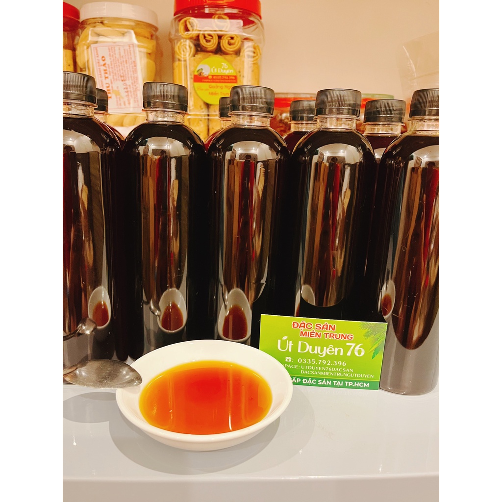 Mật Mía Để Kho Cá, Thịt,... Đặc Sản Truyền Thống Quảng Ngãi Chai 500ml - Tiệm Út Duyên 76 Đặc sản
