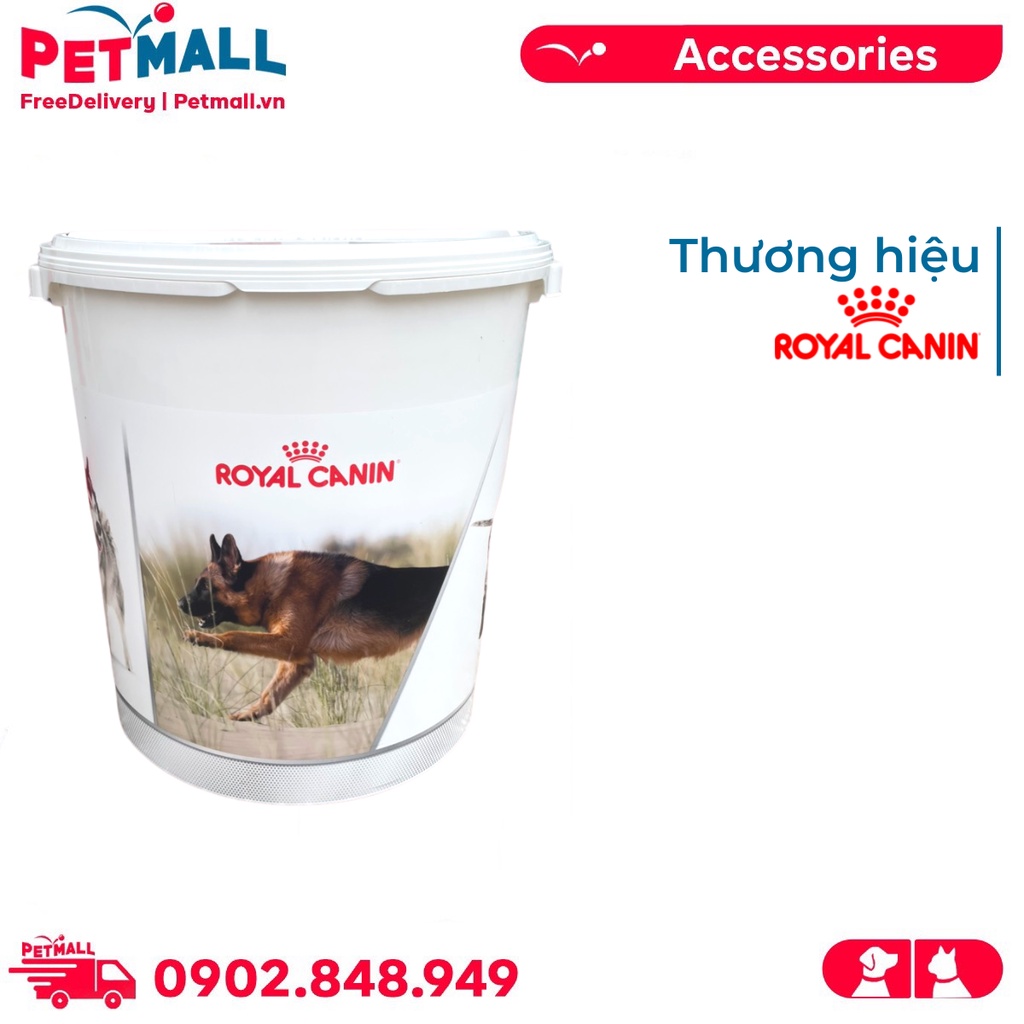 Thùng đựng thức ăn Royal Canin 10kg - Size 52x40cm Petmall