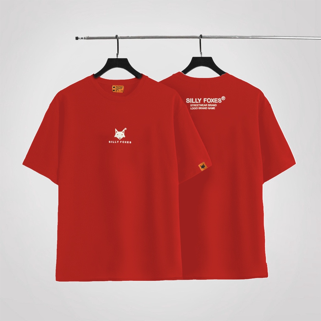 Áo Thun Local Brand Iconic Logo Silly Foxes Đỏ In Nổi - SLF0023