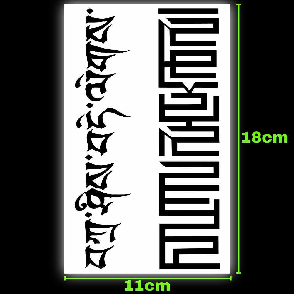 Miếng dán hình xăm tạm thời SAI MAGIC TATTOO 18CM×11CM chống thấm nước lâu trôi lên đến 2 tuần 186