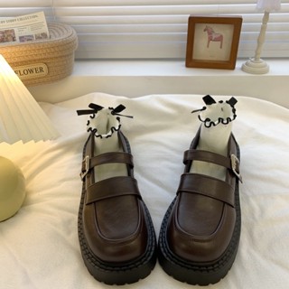 4 mẫu giày lolita nữ đế cao, thấp giày oxford da lì vintage nhiều màu eooshop