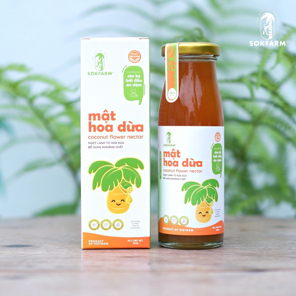 Mật hoa dừa Sokfarm cho bé 250g