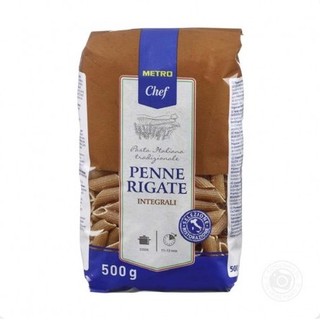 Mì nguyên cám - Metro Chef - Penne Rigate (Integrali) 500g