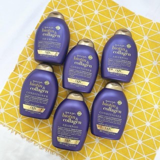 Cặp dầu gội xả Biotin & Collagen tím