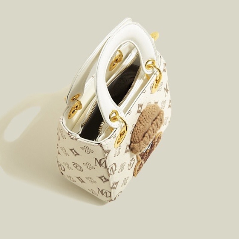 Video+Ảnh Thật) Túi Dioo Hình Gấu Đeo Vai Thời Trang Kèm Dây Dài Đeo Chéo Chất Lượng Cao Cho Nữ