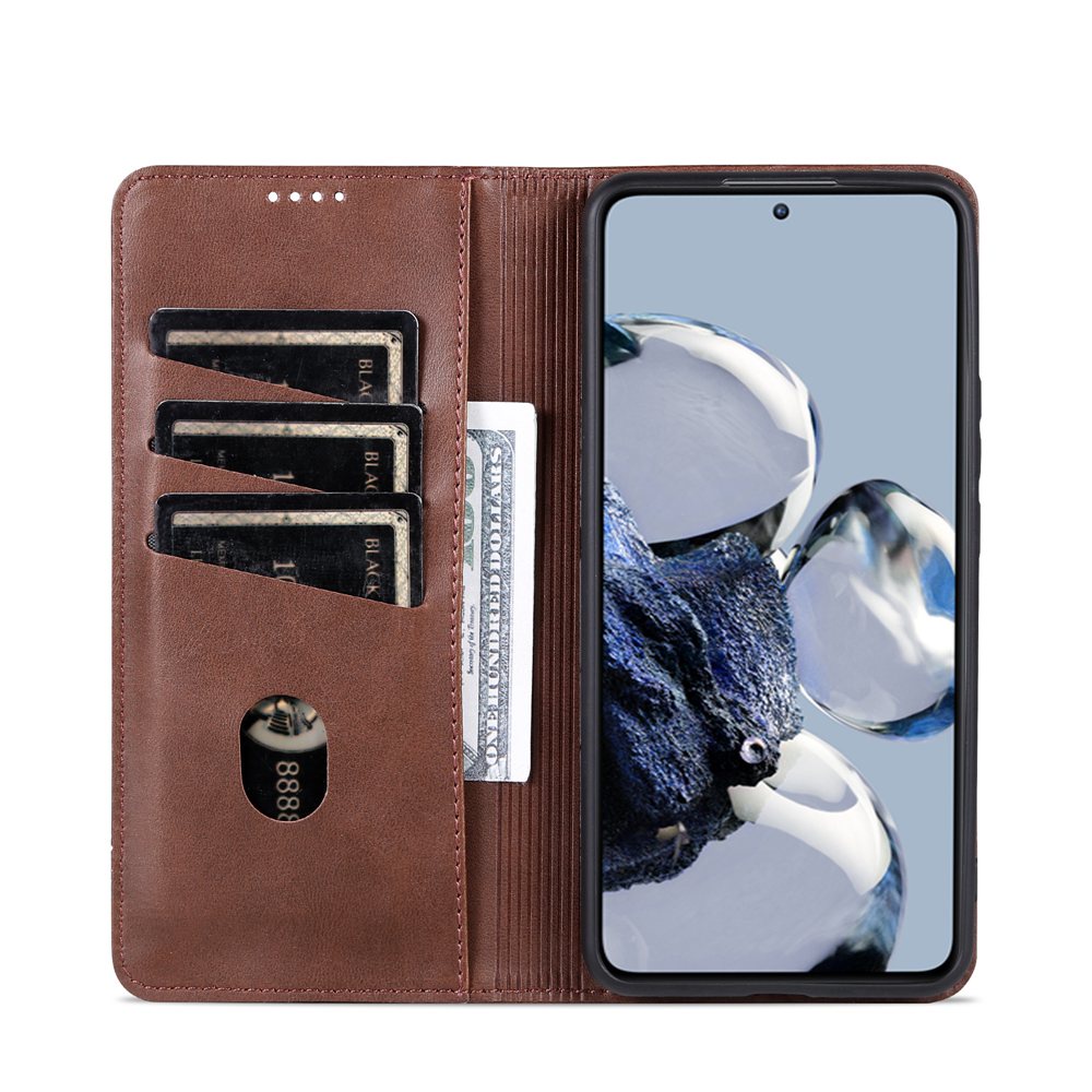 Bao Da Điện Thoại Nắp Lật Nam Châm Có Ngăn Đựng Thẻ Và Giá Đỡ Cho Xiaomi Redmi K50 Ultra K40 K60 Pro K30S K40S K60E