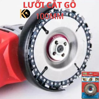 Lưỡi cắt gỗ lưỡi cắt xích tròn 1 tấc, đĩa cưa xích tròn, đĩa phay gỗ, lưỡi cưa xích cắt gỗ gắn cho máy mài cầm tay