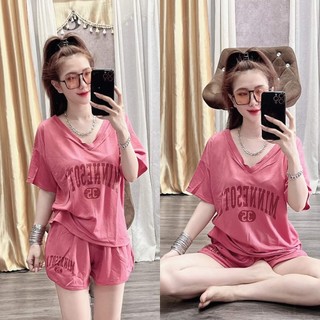 Đồ bộ nữ quần đùi - cổ tim - hot