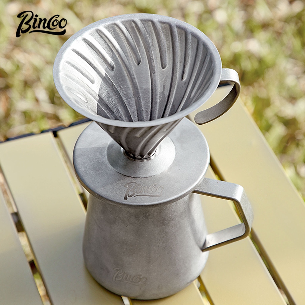Bincoo Ấm Pha Cà Phê Nhỏ Giọt Có Bộ Lọc Tiện Dụng Khi Đi Cắm Trại