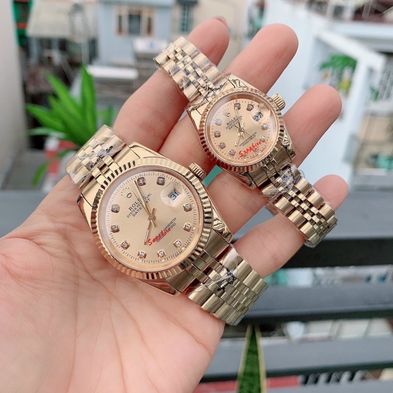 Đồng Hồ Ro.lex Nam Nữ Inox 304 Kính Saphire Chống Trầy Xước