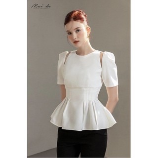 Rập giấy thiết kế, Rập giấy áo nữ hở vai ôm eo peplum, rập giấy A0 cắt sẵn