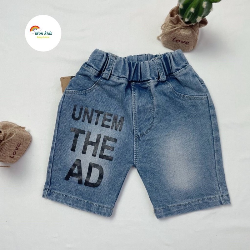 Thanh lý siêu rẻ, Quần short jean bé trai, quần bò bé trai, quần đùi trẻ em Monkids