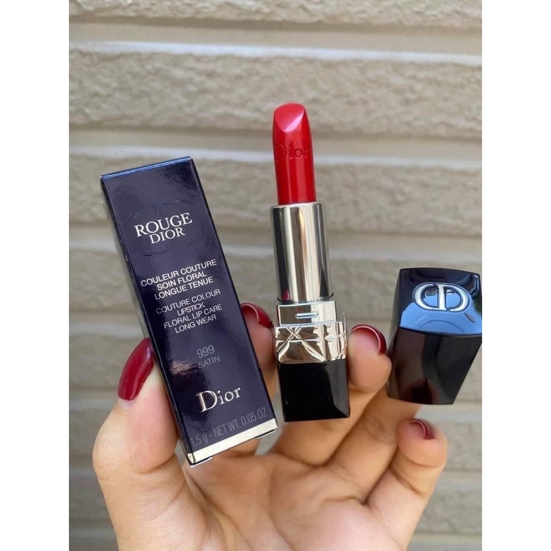 Son Dior Rouge Velvet 999 – Màu Đỏ Tươi