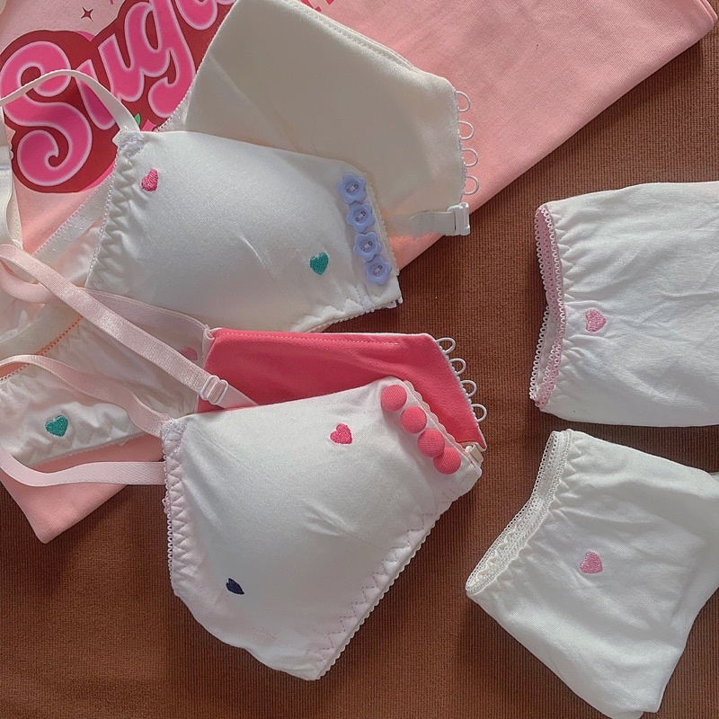 Set Barbie bra Nút xinh xắn có mút rời. | BigBuy360 - bigbuy360.vn