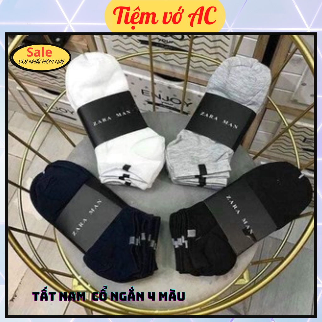 Tất lười nam cổ ngắn thấm hút mồ hôi chống hôi chân T123