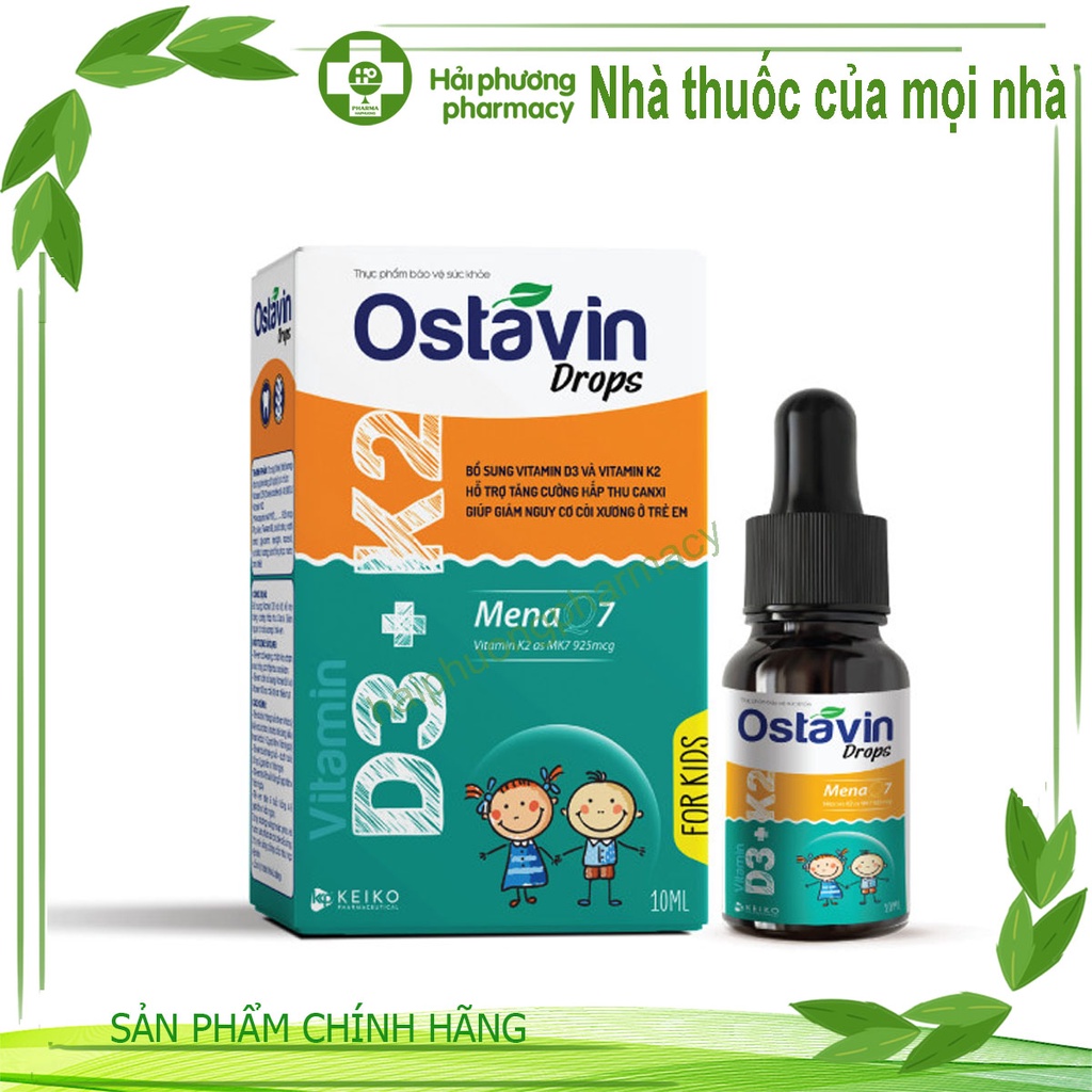 Ostavin Drops – Bổ sung Vitamin D3 và Vitamin K2 (MK7)