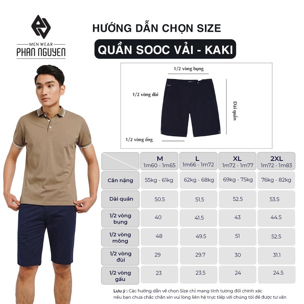 Quần short nam cao cấp Phan Nguyễn chất vải chống nhăn, nhanh khô thiết kế trẻ trung, hiện đại, dễ vận động QSD.137-138