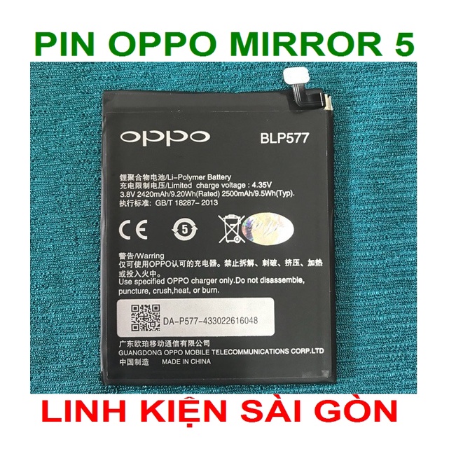 PIN OPPO MIRROR 5