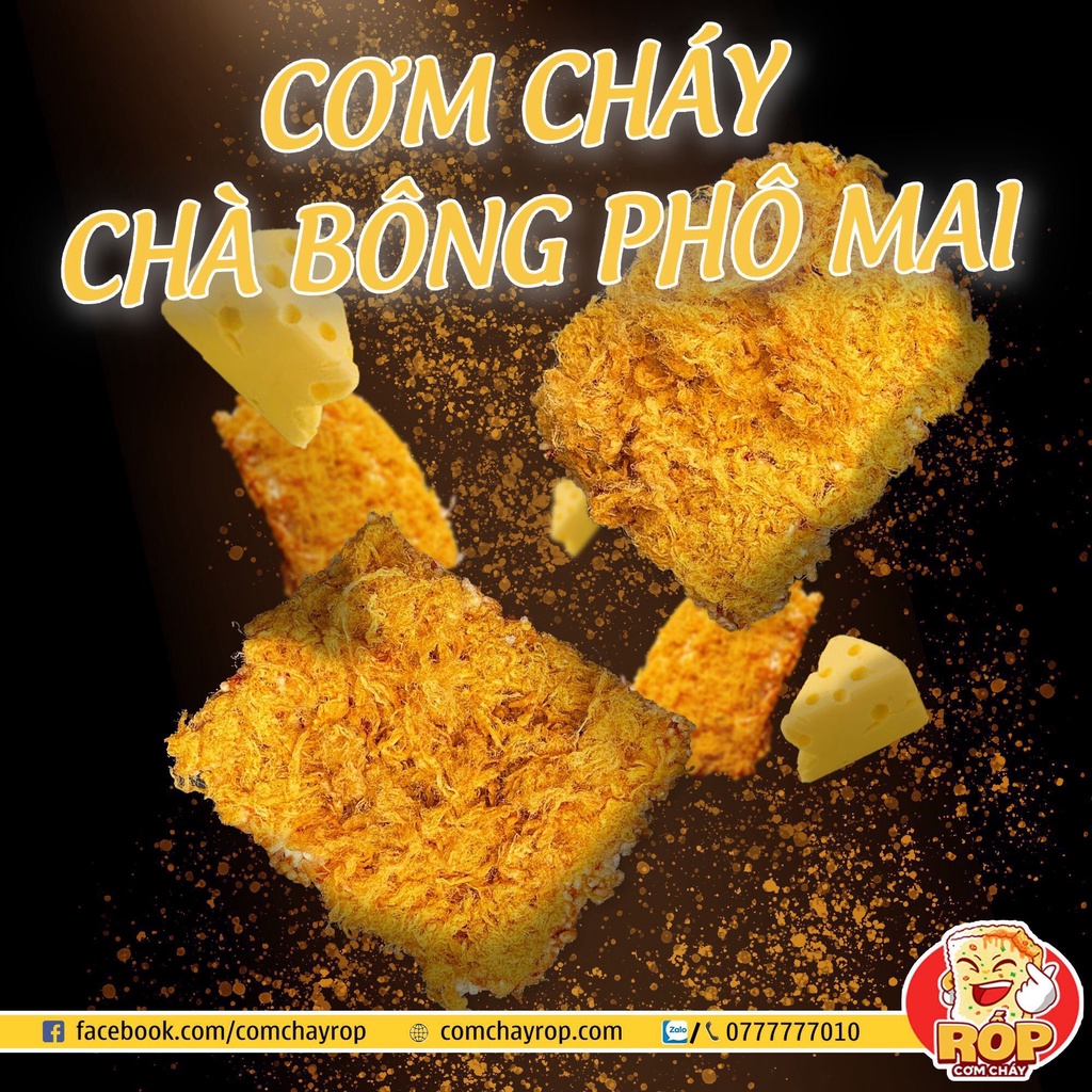 CƠM CHÁY CHÀ BÔNG PHÔ MAI từ GẠO ST25 - 2 size 80gram và 250gram
