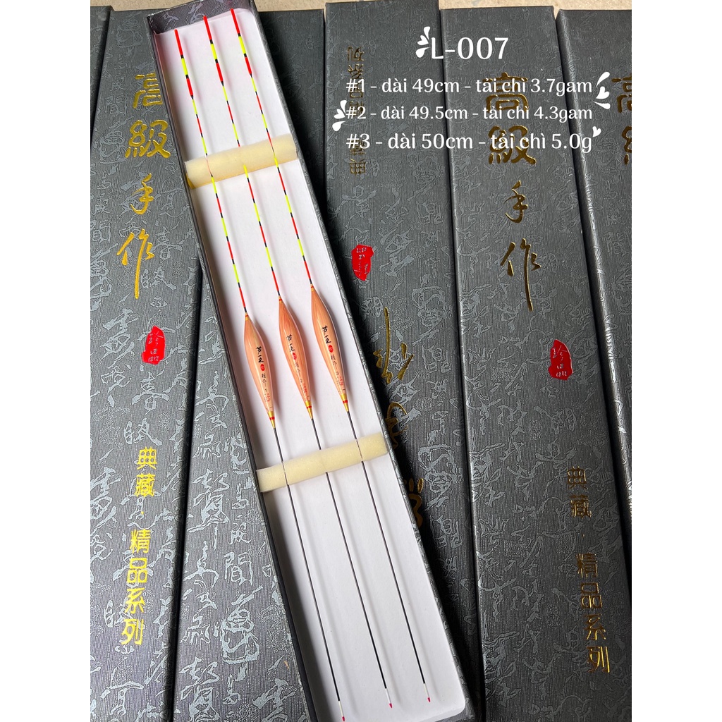 Bộ 3 phao cỏ lau câu đài cao cấp nano