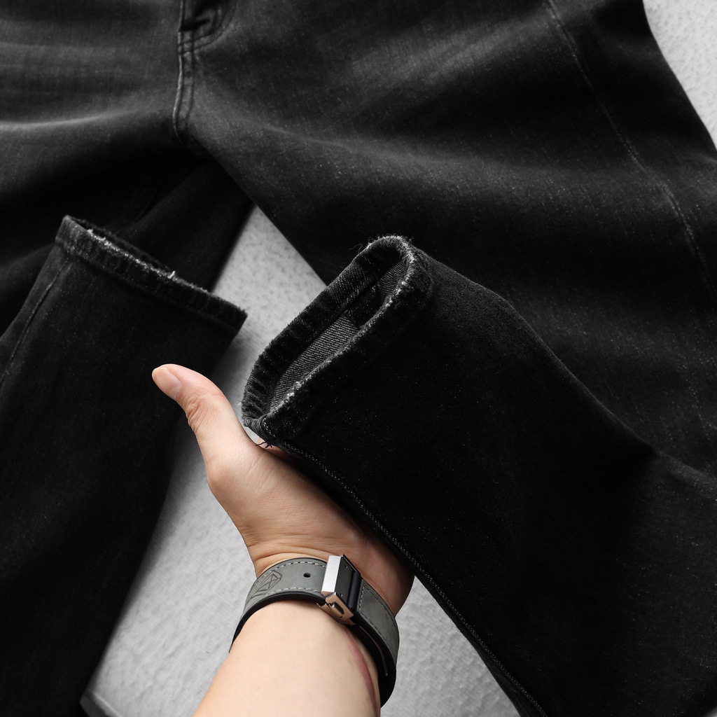 Quần jean nam dài form slimfit chất vải co giãn thoải mái RAFOZ 121 Xám wash - 220270