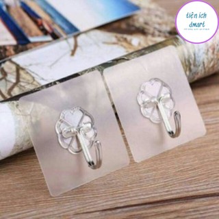Combo 10 móc dán tường trong suốt móc dính tường siêu dính