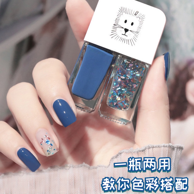 Nước sơn móng tay set kim tuyến khô nhanh xinh xắn   Nội Địa Trung