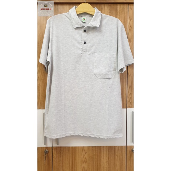 Áo Thun Nam Có Túi Trung Niên Loại Trơn Cổ Bẻ From Rộng Tay Lỡ SUNMEN ATNTN001 Đủ Màu Size Từ 50 - 75kg,