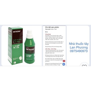 Betadin súc họng chai 125ml