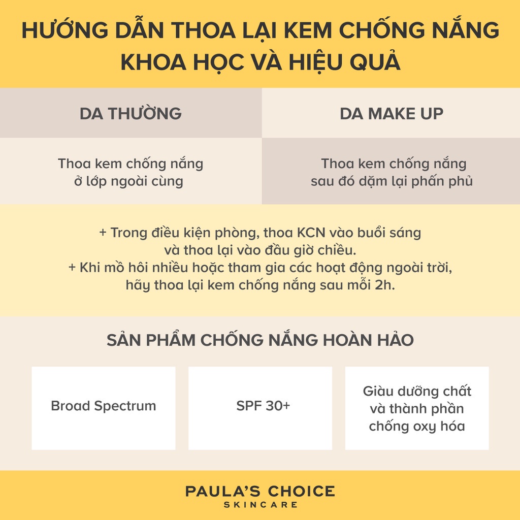 [PAULA'S CHOICE] Kem Chống Nắng Hóa Học Ẩm Mịn Da Khô Lão Hóa Resist Skin Restoring Moisturizer SPF 50 60/15ml (Mã 7970)