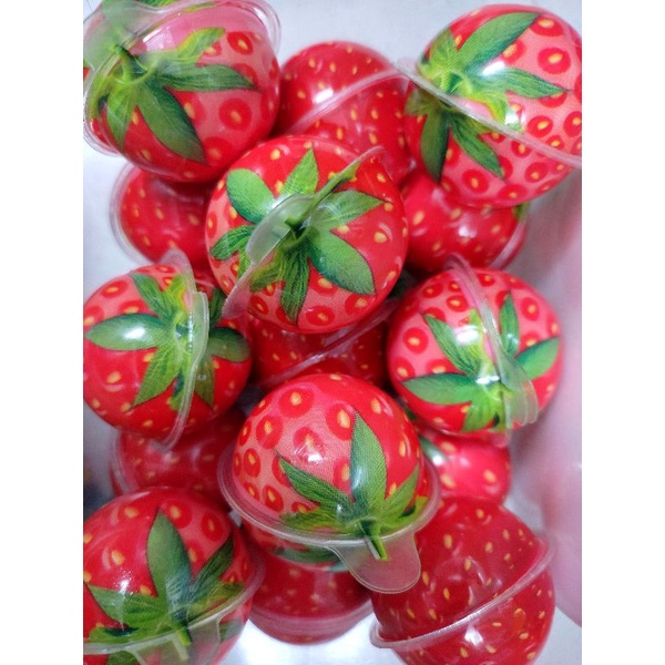 Hộp 30 viên kẹo CÓ NHÂN SIRO hình mắt/ dưa hấu/ xoài/ dâu tây/ vịt vàng