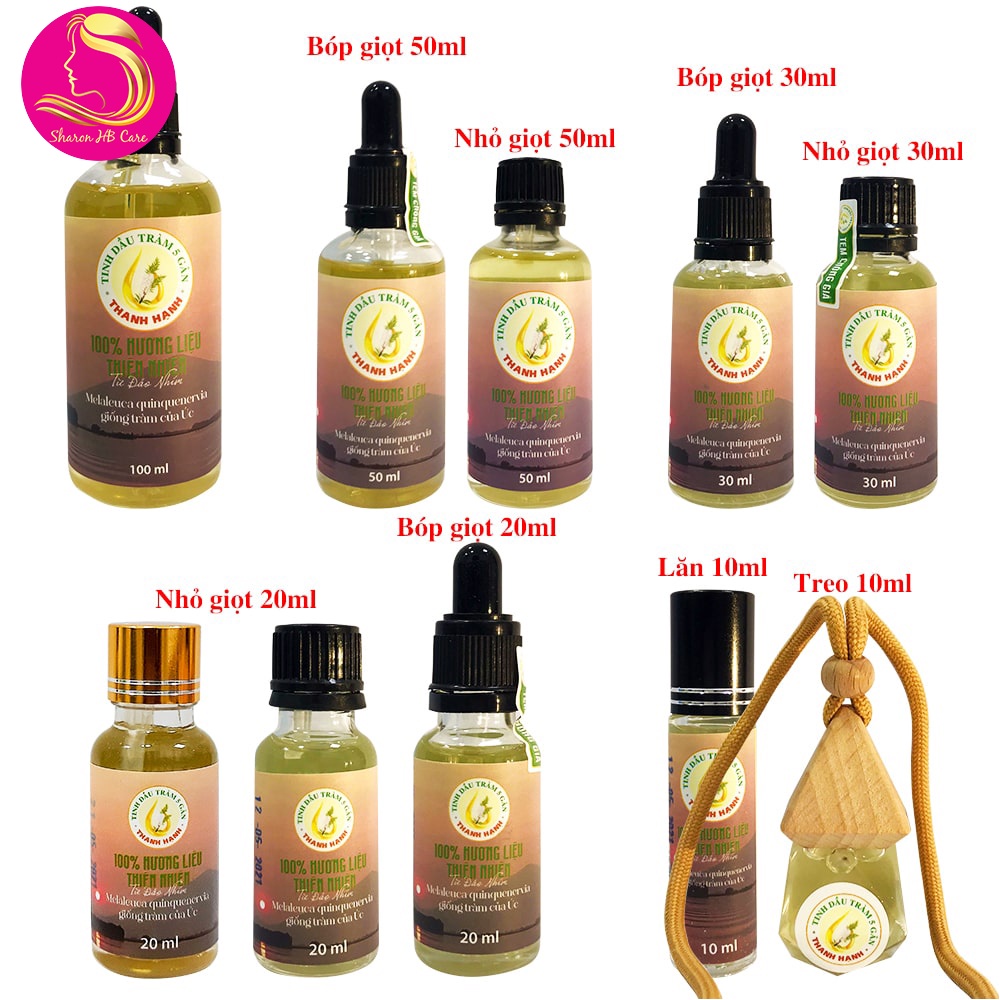 Tinh dầu Tràm Năm Gân Thanh Hạnh Nguyên Chất Từ Đảo Nhím 10ml 20ml 30ml 50ml 100ml Tây Ninh