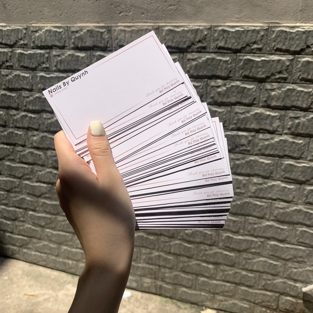 Giấy Nail Box -COMBO 20 - 50 tấm - giấy gắn móng giả móng up thiết kế giá rẻ - In 2 mặt - 9 x 11cm