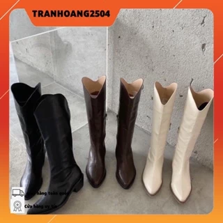 Giày Bốt Da Pu Thời Trang Cá Tính Dành Cho Nữ