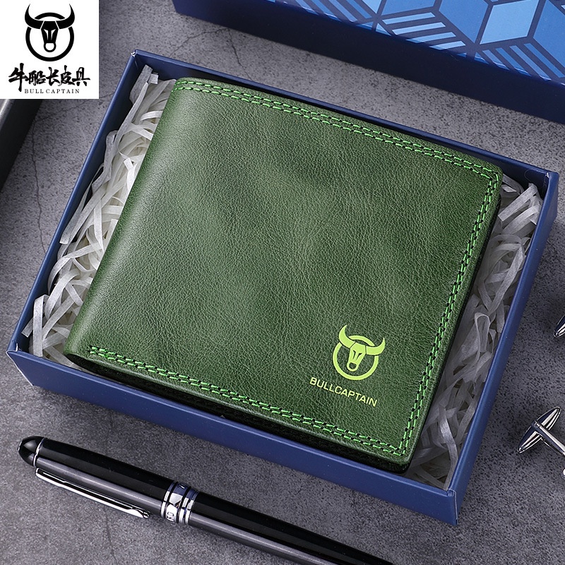 Ví nam bóp nam da bò thật ,dáng ngang đẹp thời trang hàng cao cấp nhiều màu theo mạng phong thủy VN2 - Rockcow