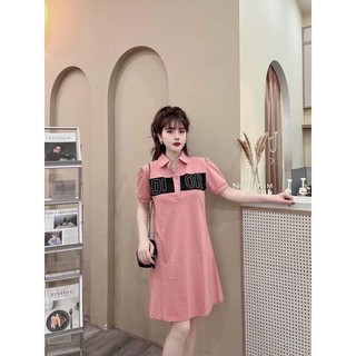 Váy/Đầm Polo Di.or cổ đức HOT Chất cotton 4c mềm mịn, không sợ bai sùi vải, chữ thêu sắc nét . Kèm Video + Ảnh thật