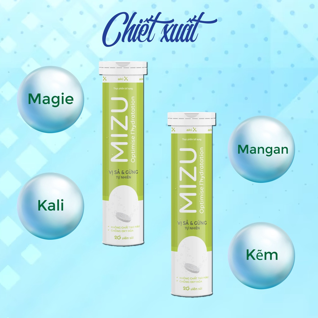 Mizu Công nghệ sủi thế hệ mới tạo Hydro giúp ngăn ngừa bệnh: tiểu đường, tim mạch, mỡ máu; Làm đẹp; Tái tạo năng lượng.